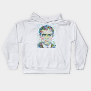 ERNEST HEMINGWAY  - watercolor portrait .7 Kids Hoodie